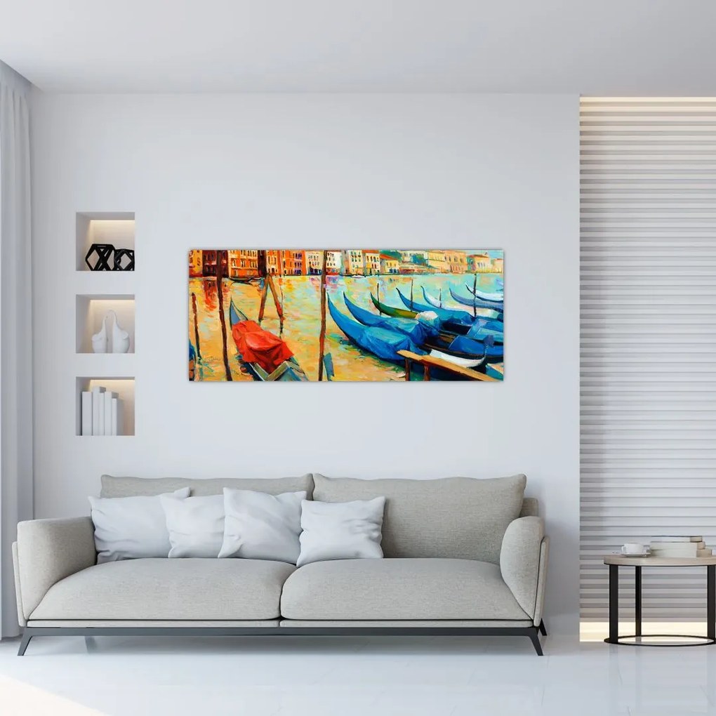 Tablou - Port în Veneția (120x50 cm)