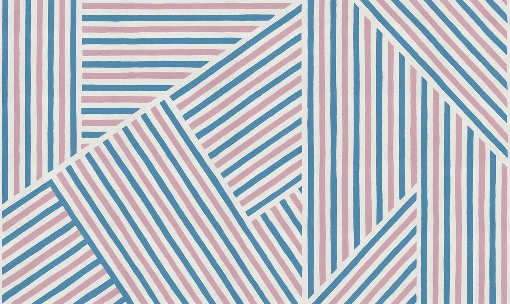 Fototapet, Different Directions, Pink &amp; Blue, Rebel Walls