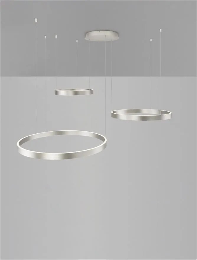 Lustra LED circulara cu 3 inele 80/60/40cm ELOWEN
