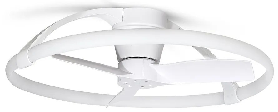 Lustra LED Smart cu Ventilator si telecomanda NEPAL Mini alb