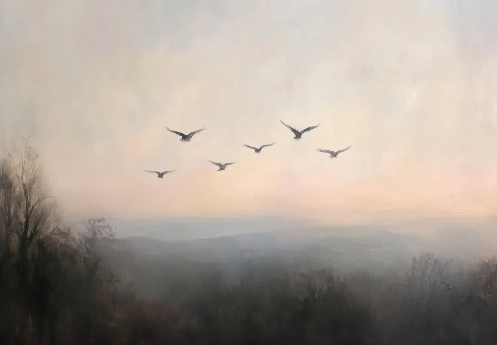 Fototapet - Stol de păsări (147x102 cm)