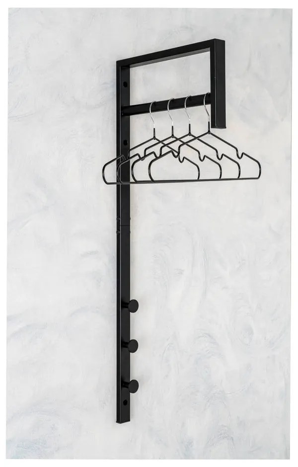 Cuier de perete negru din metal Trento – House Nordic
