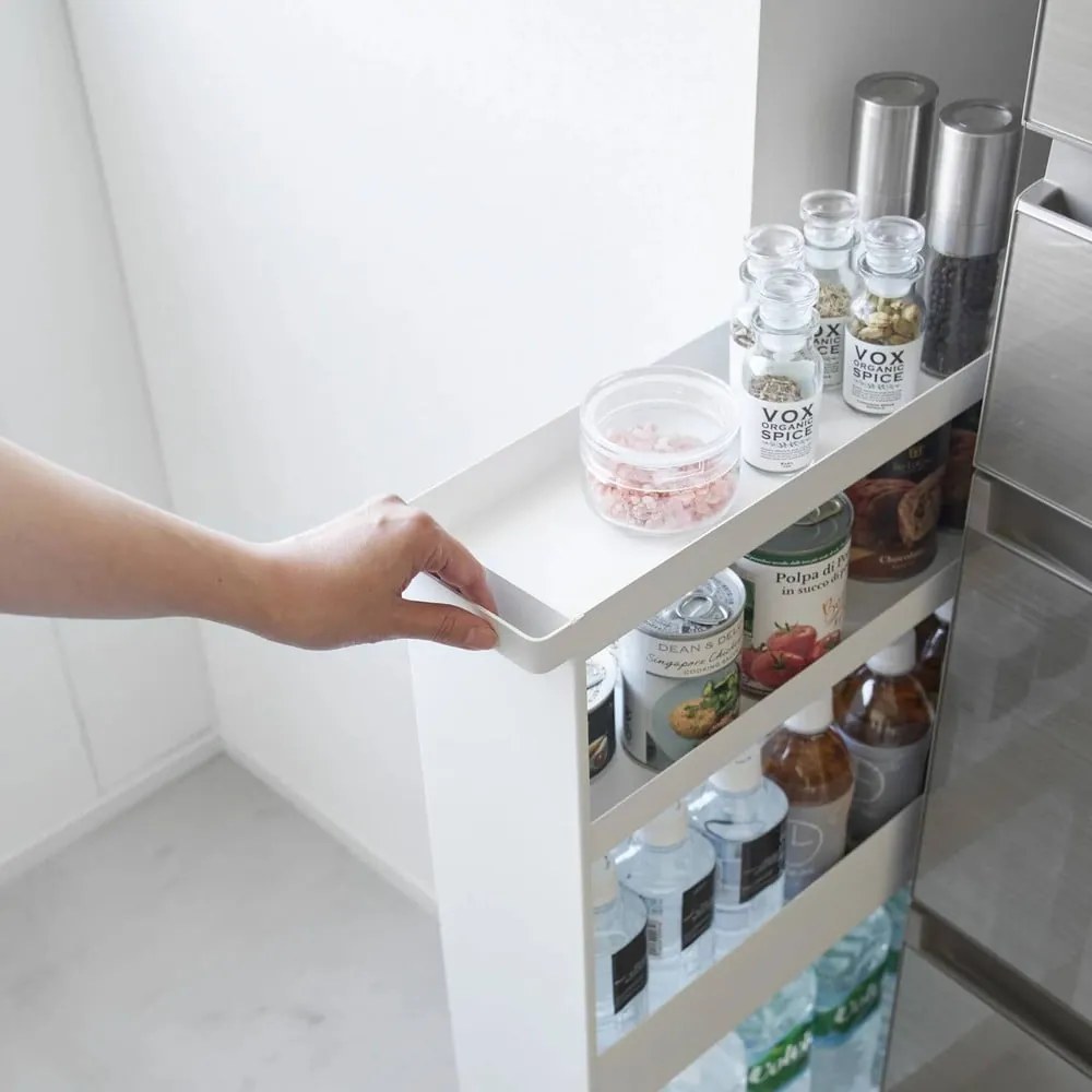 Etajeră de baie alb mat din oțel 48x80,5 cm Tower – YAMAZAKI