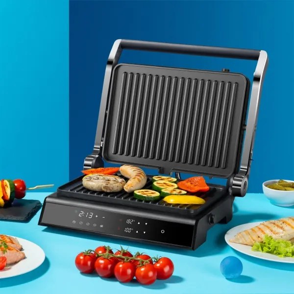 Grătar de contact Niceboy ION Grillmaster 2000W/230V negru/crom mat