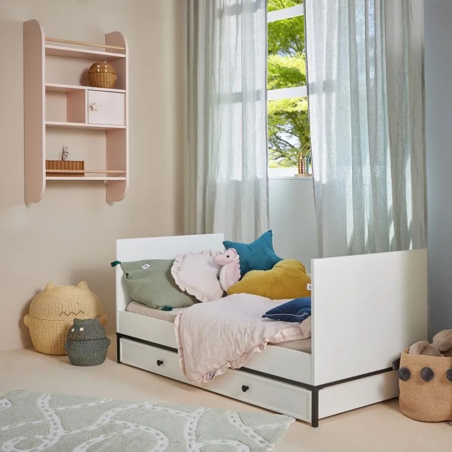 Sertar pentru pat Lumi alb 70x140 cm