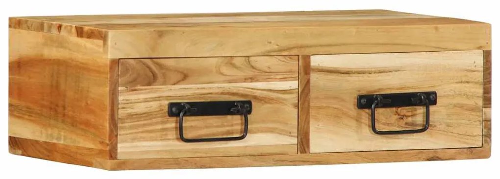 vidaXL Dulap TV montat pe perete 60x30x19 cm, lemn masiv de acacia