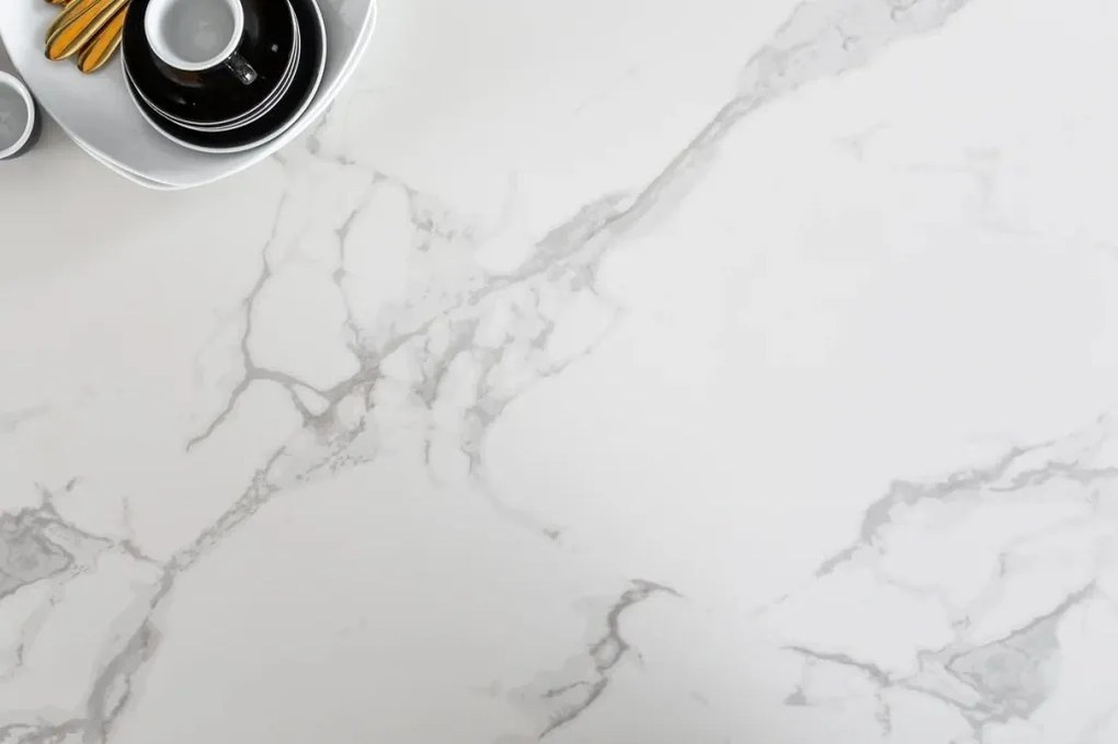 Masa moderna, Ceramica, Alb marmorat, SYMBIOSE 200cm A-6541088 VC