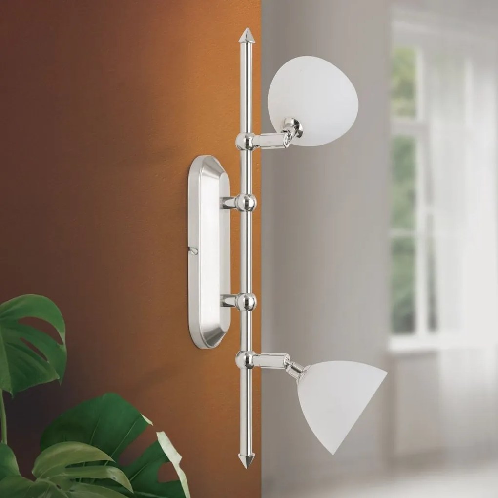 Aplica de perete sau tavan design modern OPALDESIGN 2L, satin