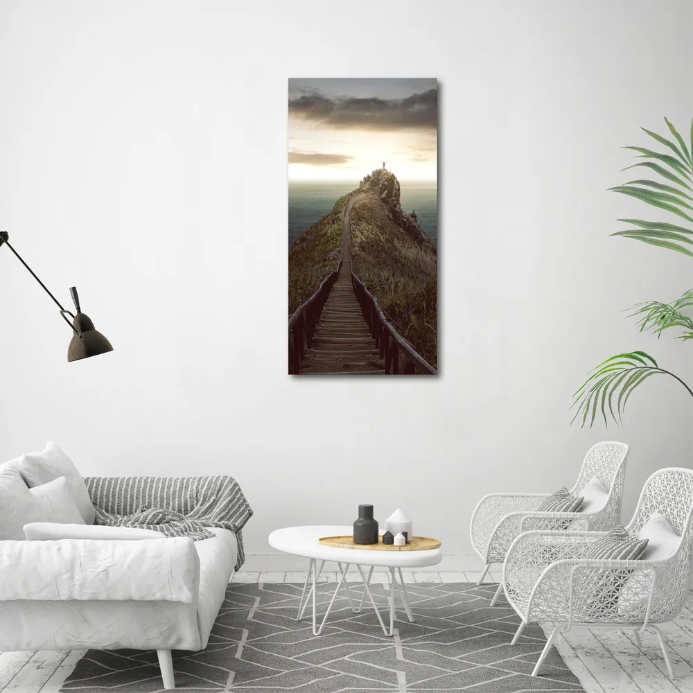 Tablou pe pânză canvas Calea pe stâncă