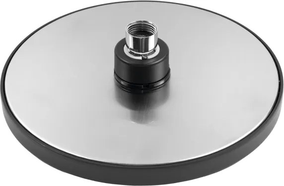 Pălărie de duș Aqualine d. 20 cm negru mat