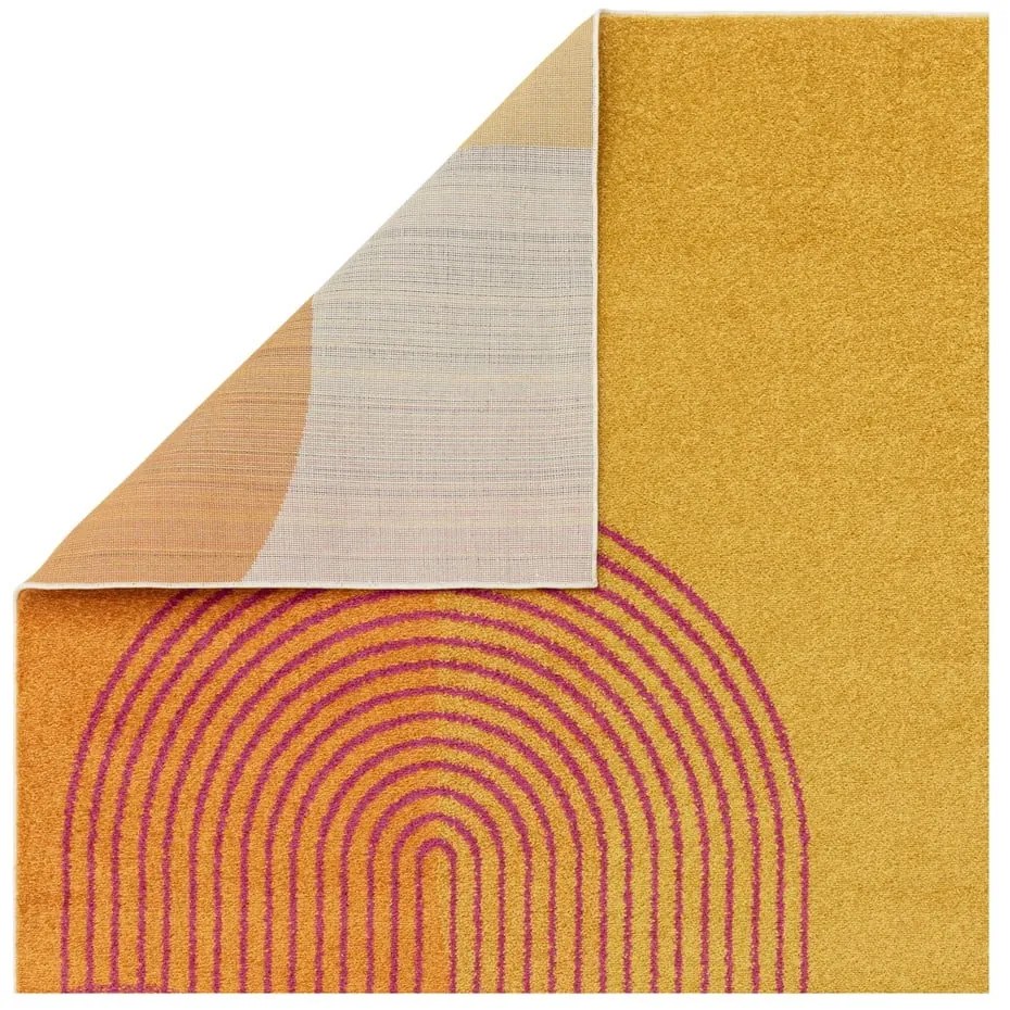 Covor galben-portocaliu 120x170 cm Muse Orange Retro – Asiatic Carpets