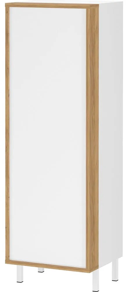 Dulap de baie alb, înalt, îngust 39x120 cm Topeka – Germania