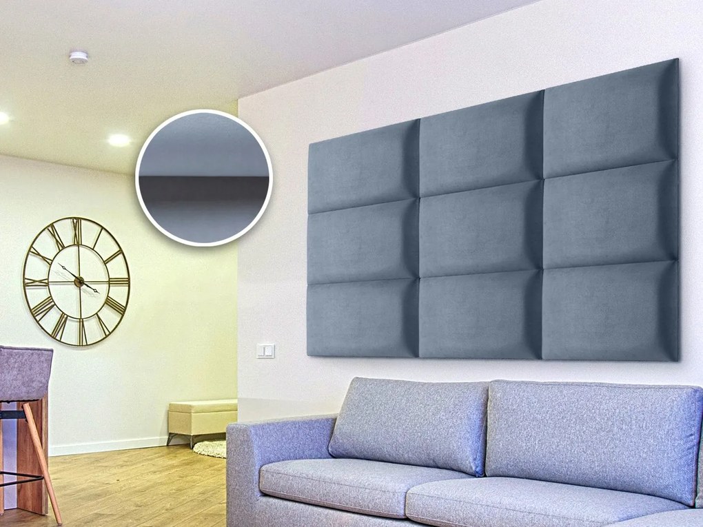 Panou tapițat Soundless 40x30 cm (albastru deschis). Promo -6%. 1068527