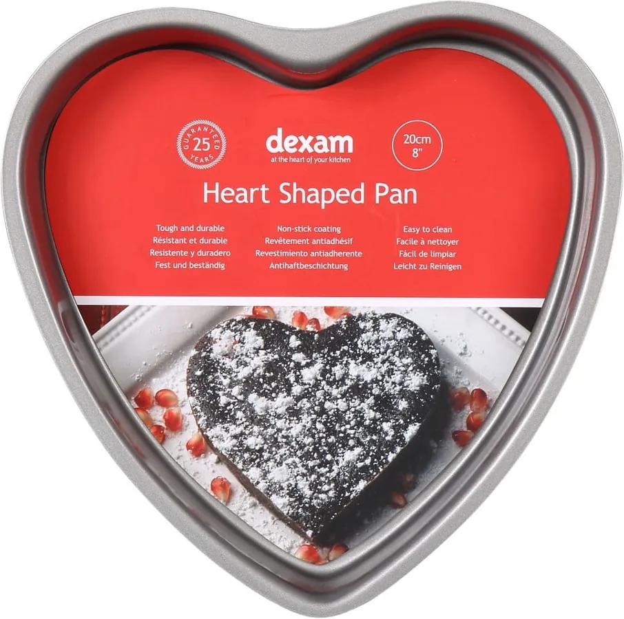 Formă prăjitură cu suprafață antiaderentă Dexam Heart, ø 20 cm
