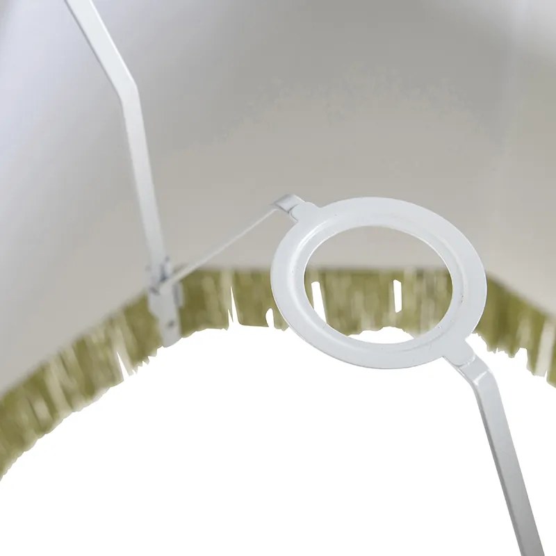 Abajur din mătase verde 45 cm - Granny