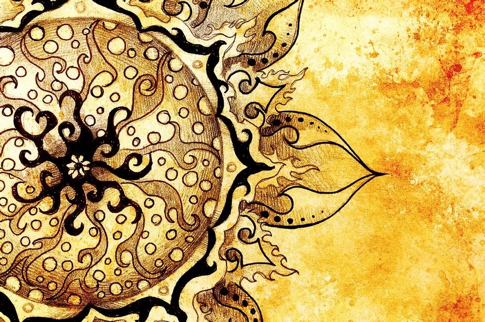 Tapet Mandala cu atingere vintage