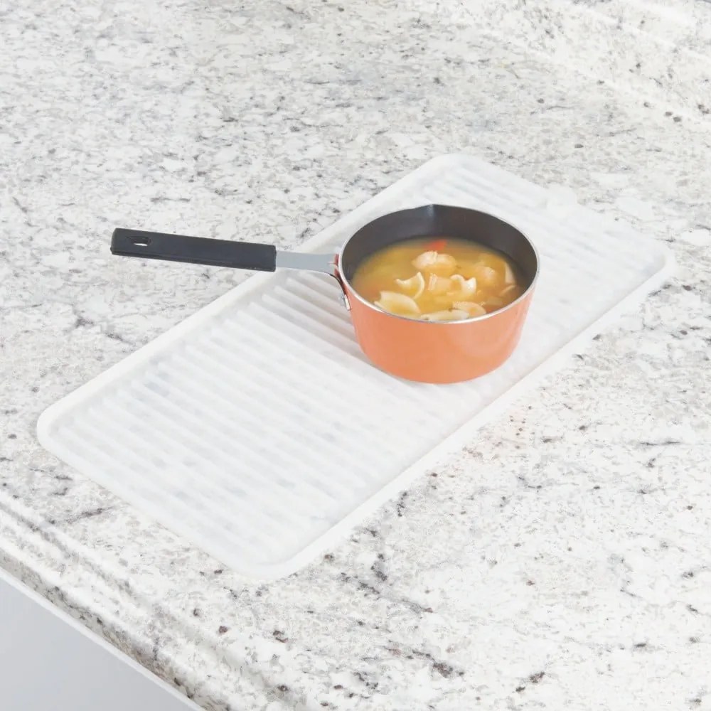 Suport din silicon pentru veselă iDesign Lineo Drying Mat, 40,5 x 20,5 cm