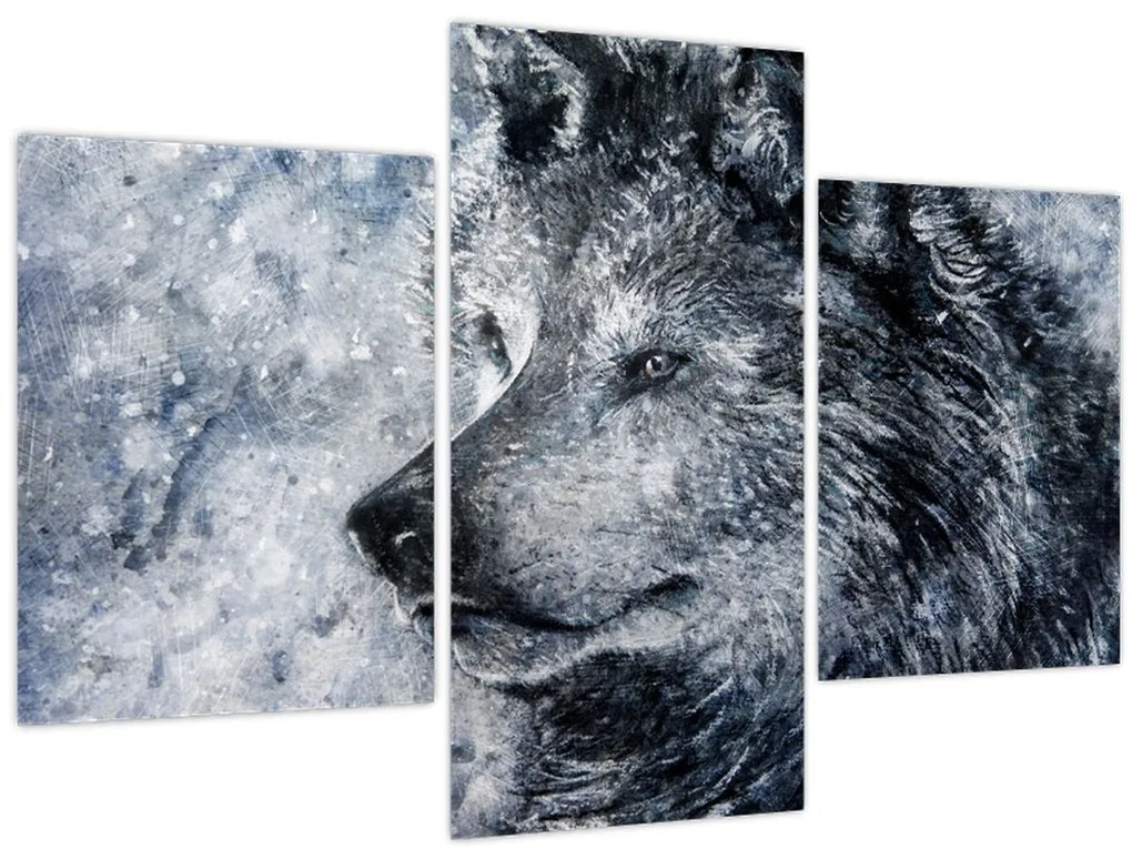 Tablou - Lupul din desene animate (90x60 cm)