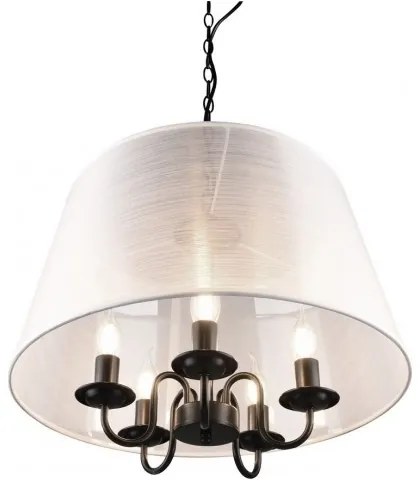 Reality - Candelabru LED pe lanț CIMA 5xE14/40W/230V gri