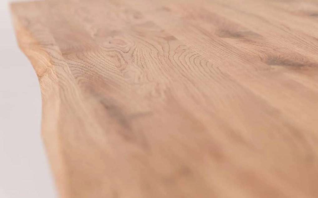 Birou lemn masiv Samson I Stejar, 120 × 55 × 75 cm