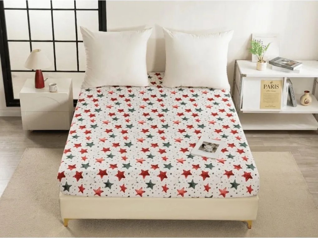 Cearsaf din microfibra COLORFUL STARS colorat 90x200 cm