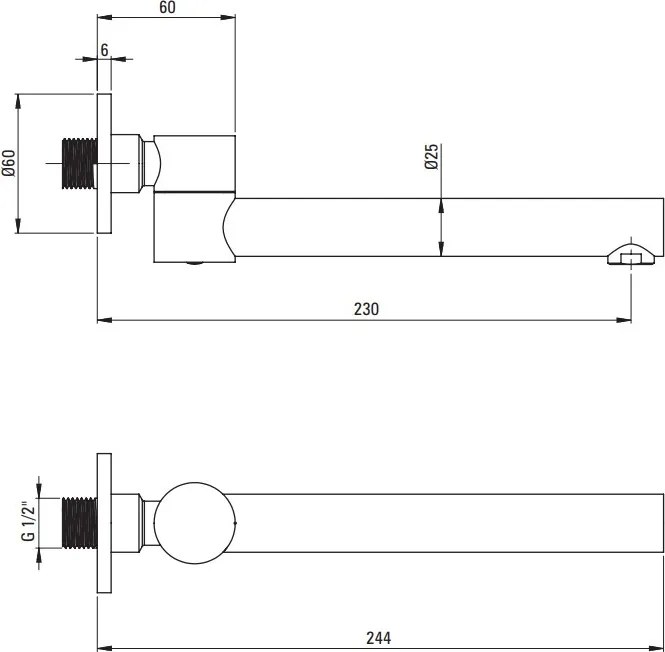ARNICA Set de duș incastrat pentru cadă NAC_09QA Finisaj: crom