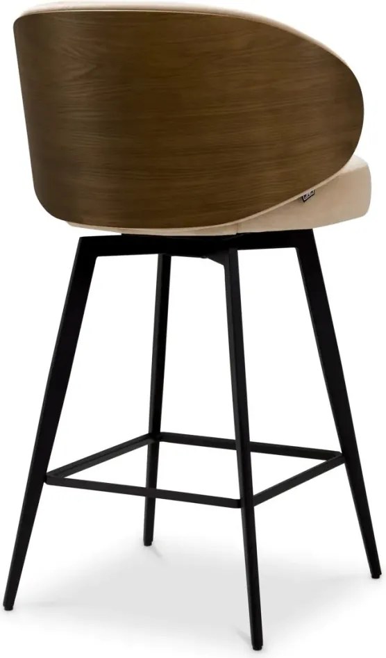 Scaun de bar design elegant LUX Camerota, Sabino beige