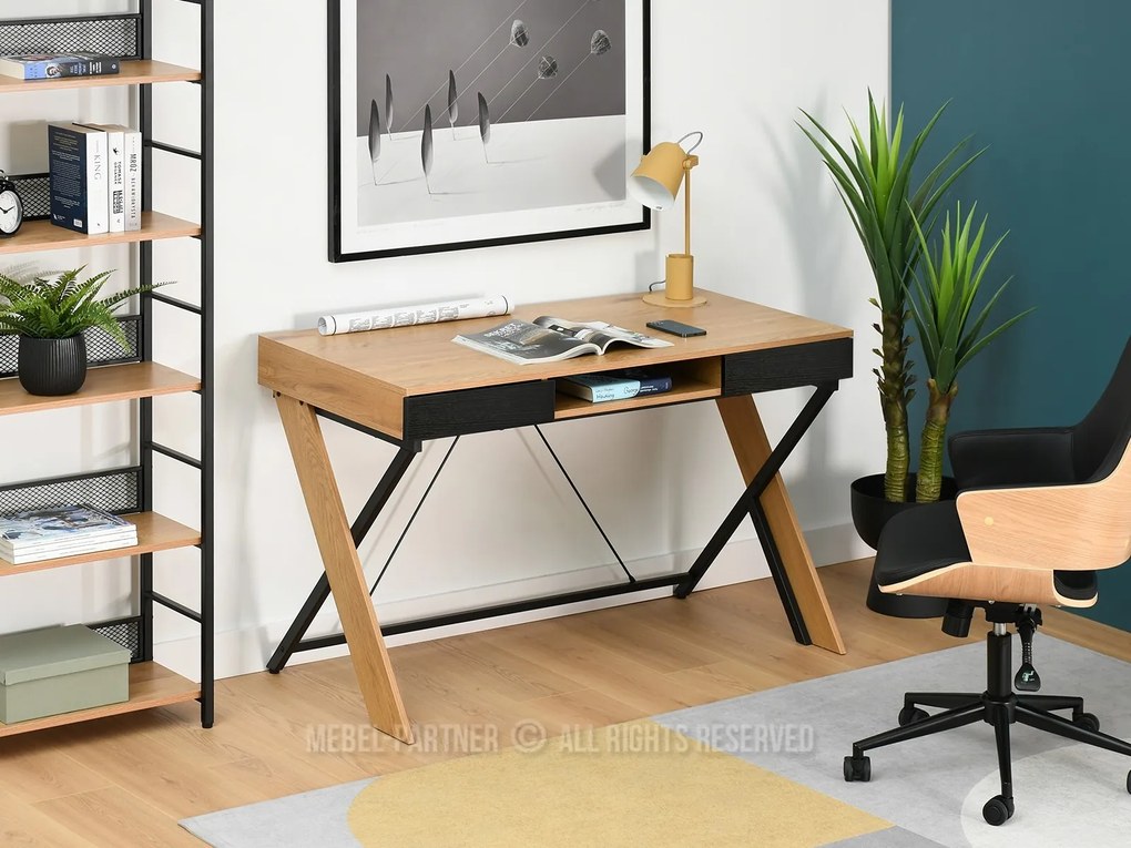 Masă PC Hilly (stejar negru). Promo -8%. 1109765