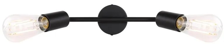 Plafoniera cu 2 spoturi directionabile design modern MARTHA negru