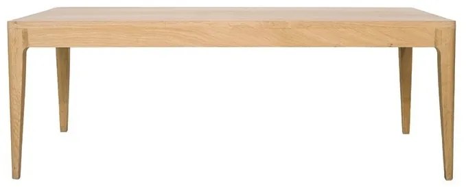 Masuta de cafea, natur, din lemn de stejar, L120 cm, Ernest