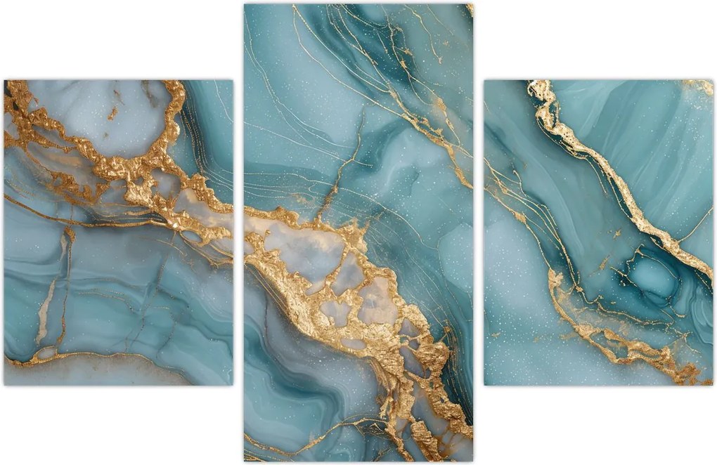 Tablou - Marmură turcoaz (90x60 cm)