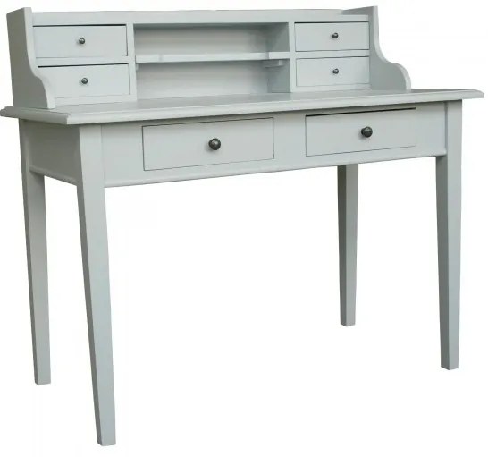 Birou gri din lemn de pin, cu aspect vintage, Paris