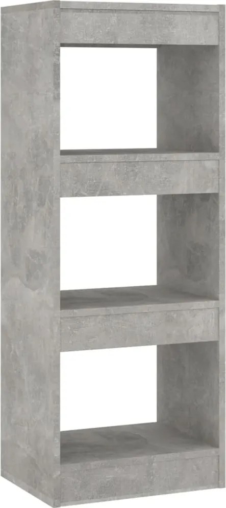 vidaXL Bibliotecă/Separator cameră, gri beton, 40x30x103 cm, PAL