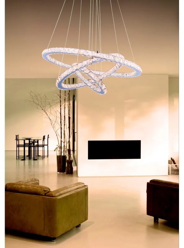 Lustra LED cu telecomanda, cristale K5 Marilyn I 67037-76 GL