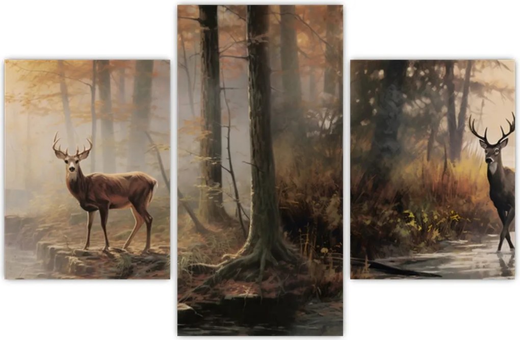 Tablou - Vintage pictura wildlife (90x60 cm)