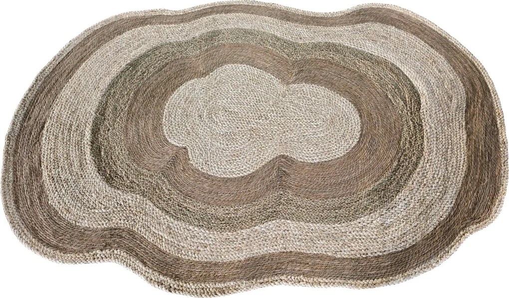 Covor din fibră de porumb împletit manual, natur, bicolor, 120 x 180 cm, „Raucourt”