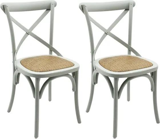 Set de 6 scaune Bistro, gri, 89 x 45 x 42cm