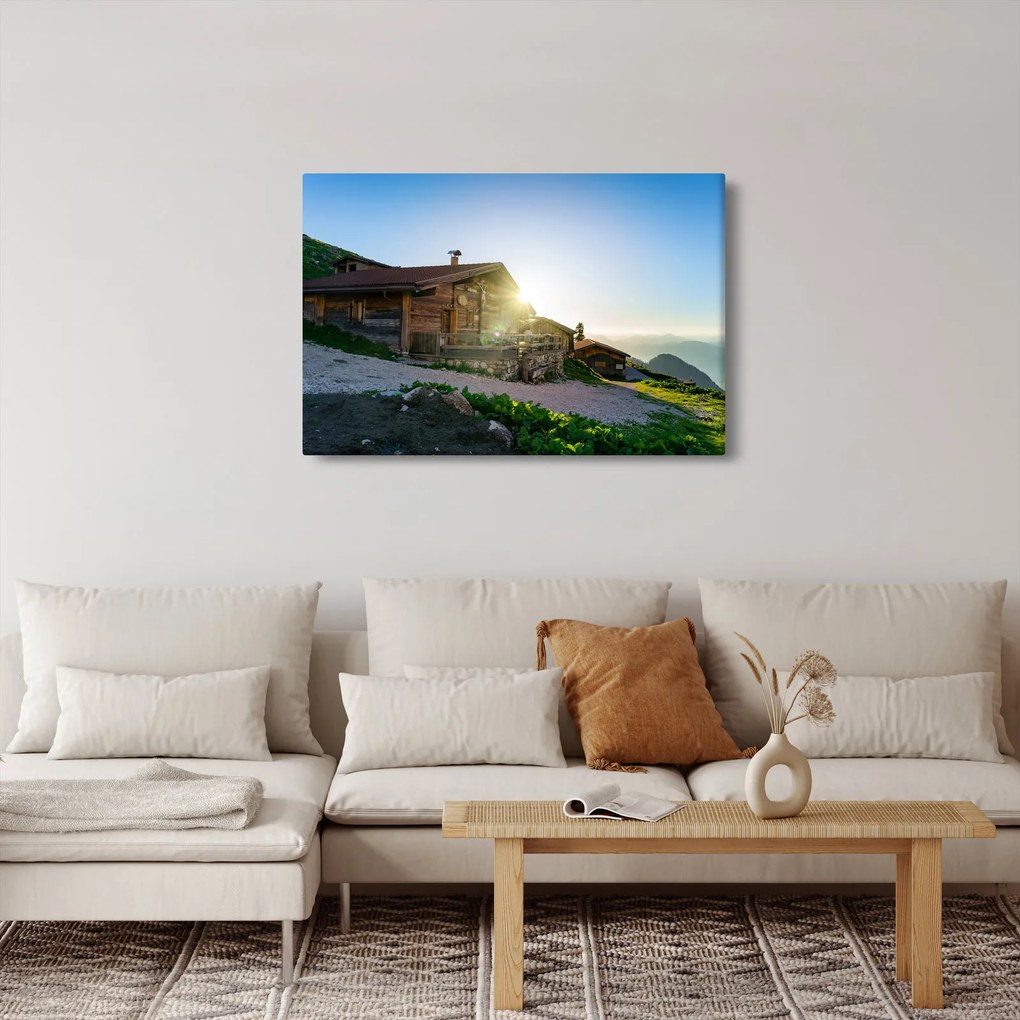 Tablou - Dimineața în Alpi Tirol (90x60 cm)