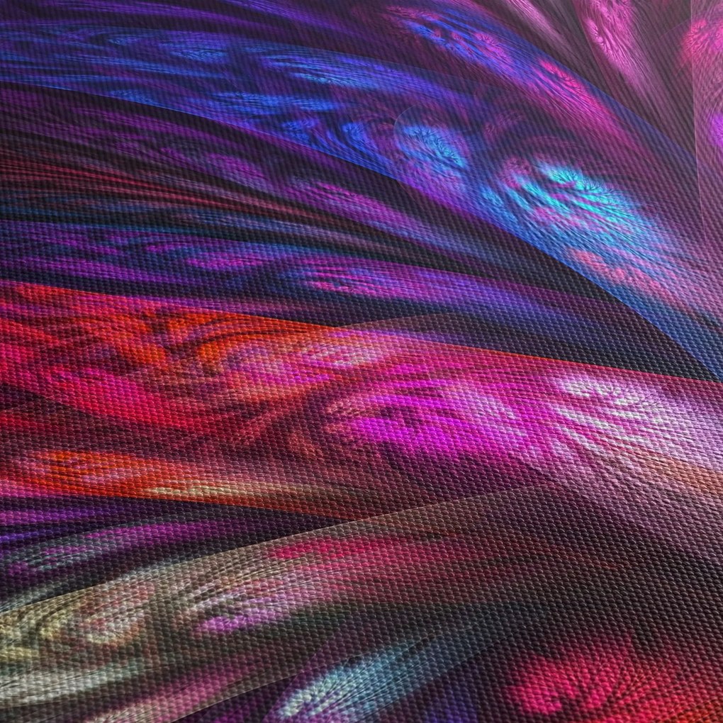 Tabloul abstract cu copacul (cu ceas) (90x30 cm)