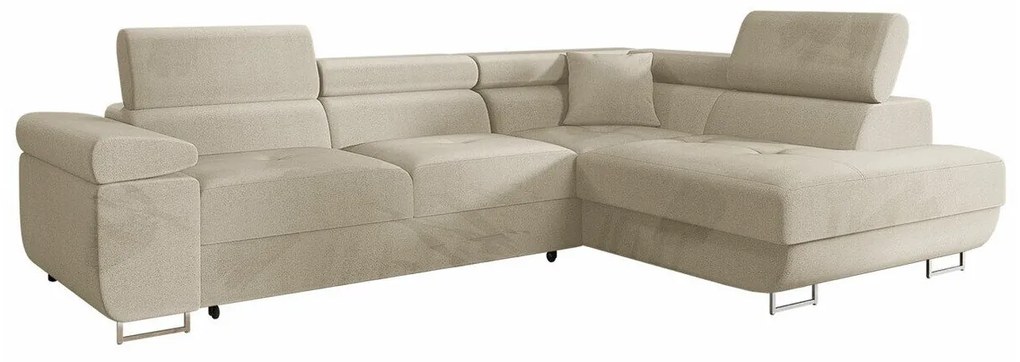 Colțar Miami 292Cutie de pat, 274x203x70cm, 151 kg, Picioare: Plastic, Metal