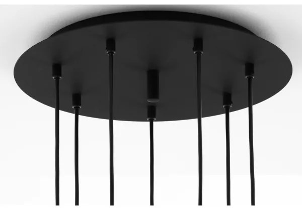 Lustră pe cablu Jupiter 2015 ALAS 7xGU10/10W/230V negru/auriu