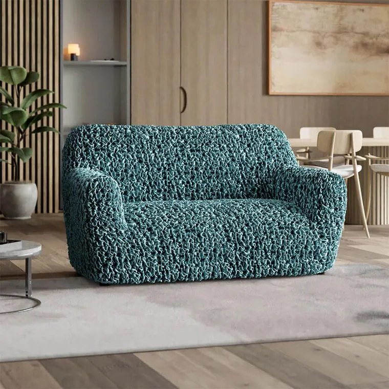 Gaico Huse bielastice VELVET petrol fotoliu dublu (l. 120 - 160 cm)