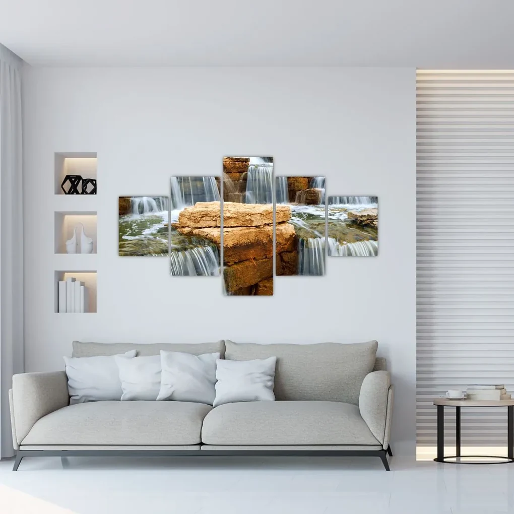 Tablou cu cascade (125x70 cm), în 40 de alte dimensiuni noi