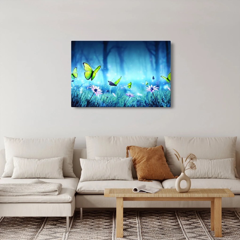 Tablou - Poiană mistică de pădure (90x60 cm)
