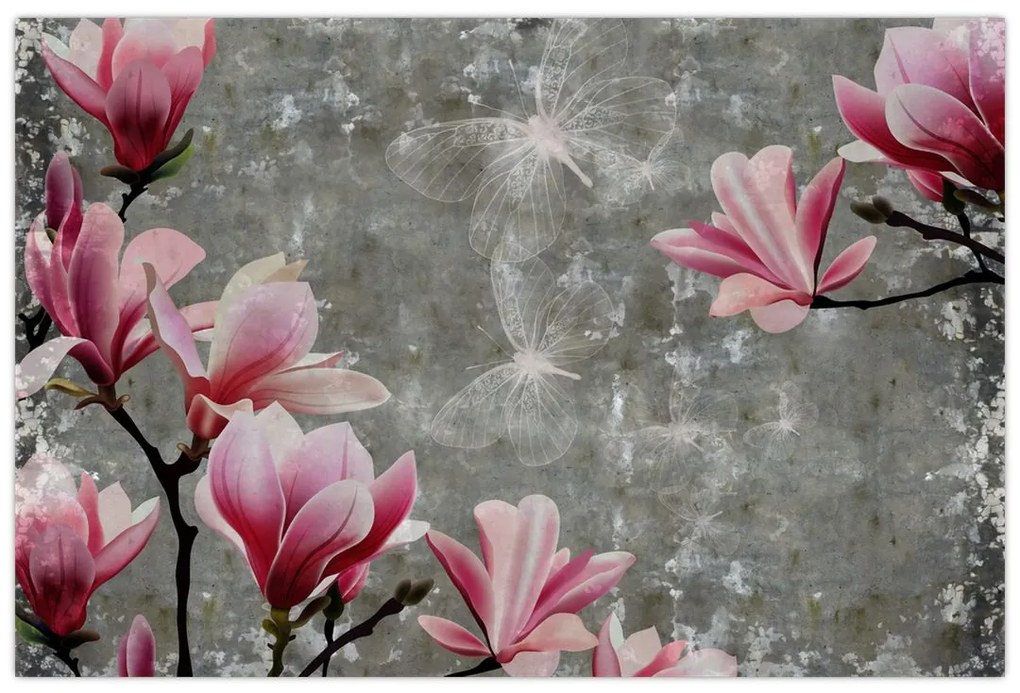 Tablou cu flori (90x60 cm)