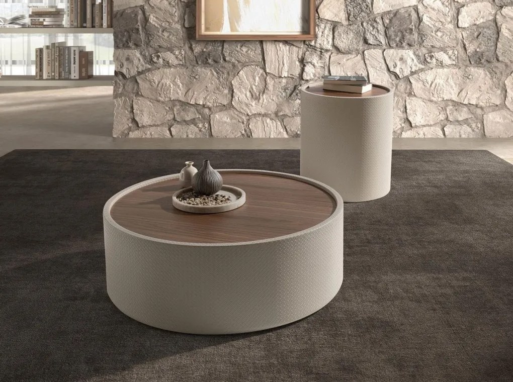 Masuta laterala design LUX Walnut-Bej