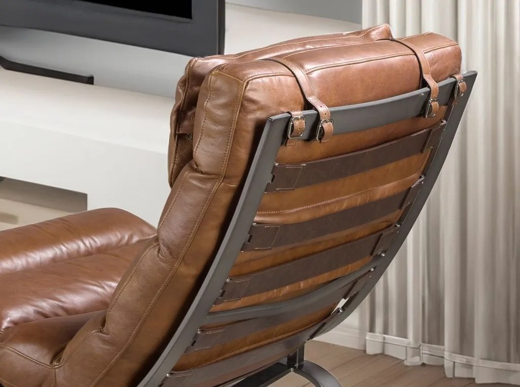 Fotoliu design LUX Dark Brown Leather