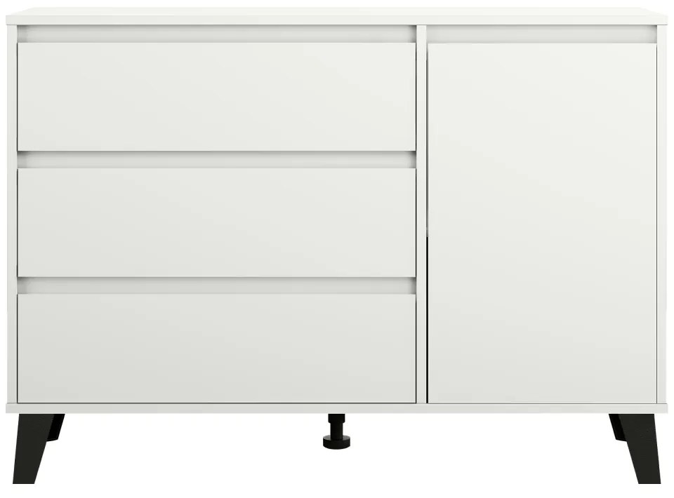 Comoda BOGAN 1D3S, albă