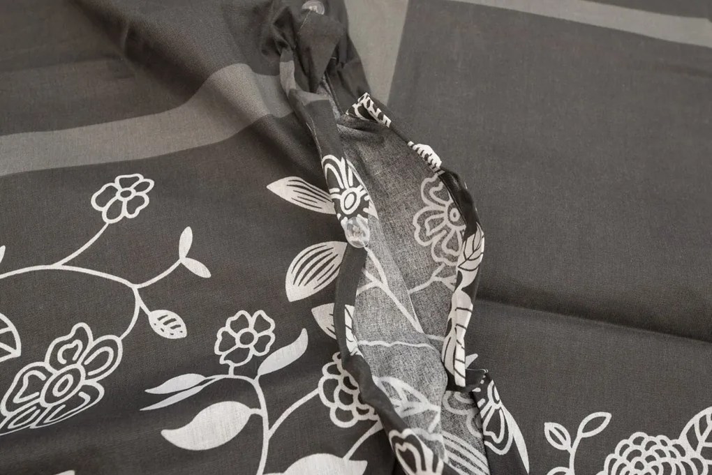 Lenjerie de pat din bumbac Culoare gri, BALZAN Dimensiune lenjerie de pat: 70 x 90 cm | 140 x 200 cm