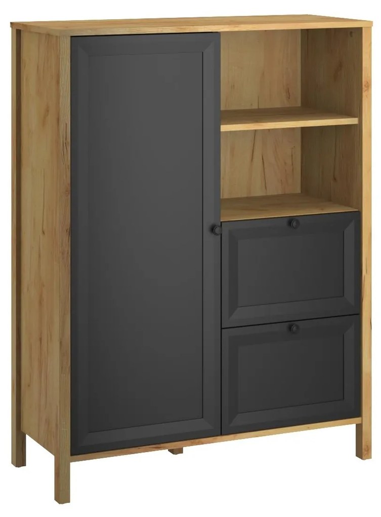 Raft Bruselas (stejar craft auriu + negru) . 1116780